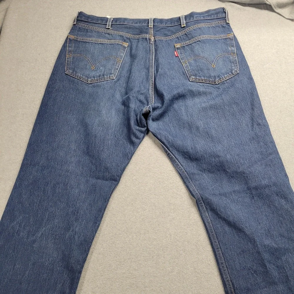 Levis 501 Original Straight‎ Fit Jeans Mens 42x32 Blue Denim Button Fly  Y2K